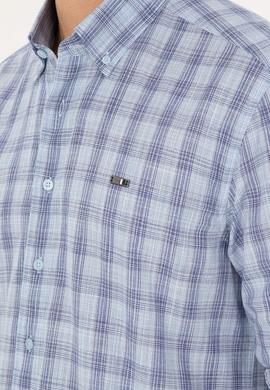 Erkek Lacivert Uzun Kollu Gömlek - 50282806004