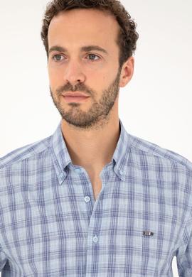 Erkek Lacivert Uzun Kollu Gömlek - 50282806004