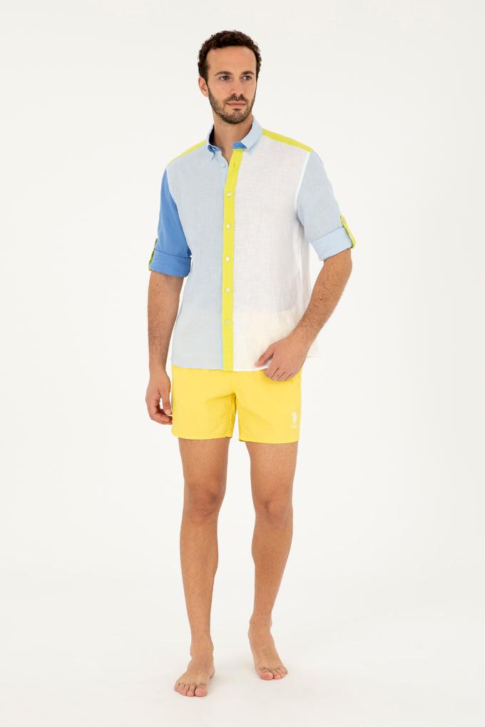 Erkek Sarı Deniz Şortu