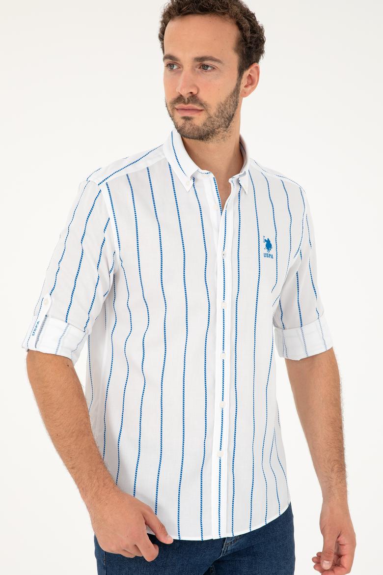 Erkek Saks Uzun Kollu Gömlek - 50282881014