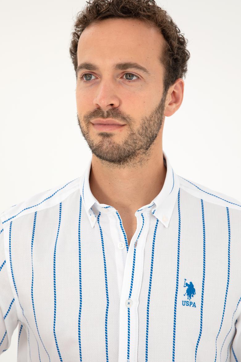 Erkek Saks Uzun Kollu Gömlek - 50282881014