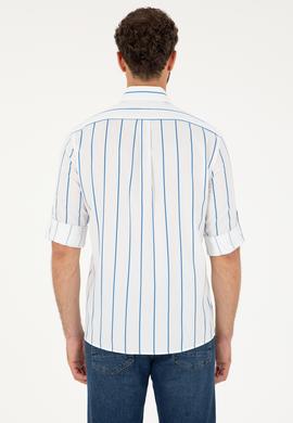 Erkek Saks Uzun Kollu Gömlek - 50282881014