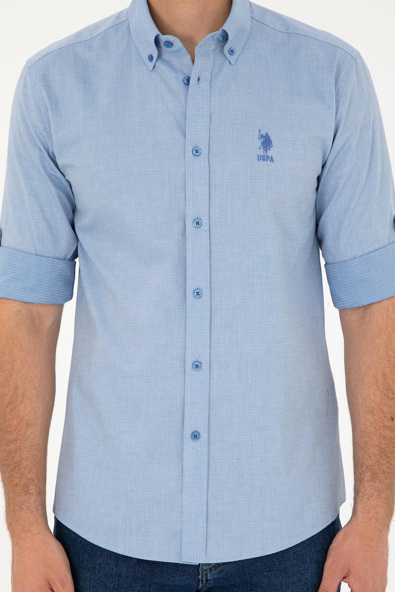 Erkek Saks Uzun Kollu Gömlek - 50283726025