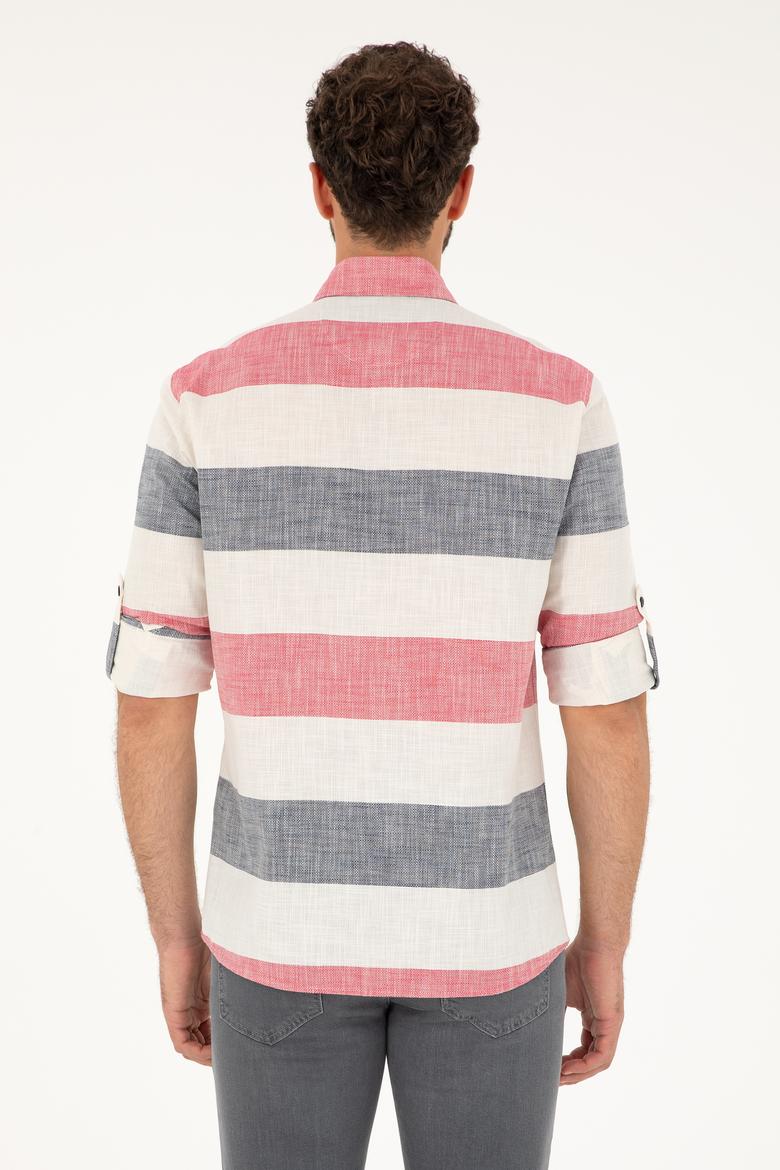 Erkek Lacivert Uzun Kollu Gömlek - 50283348003