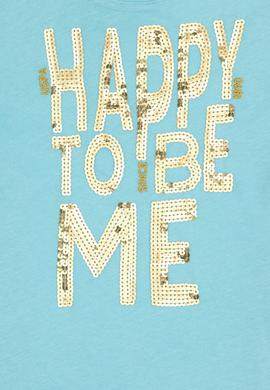 Kız Çocuk Mint Bisiklet Yaka Tişört - 50283278009