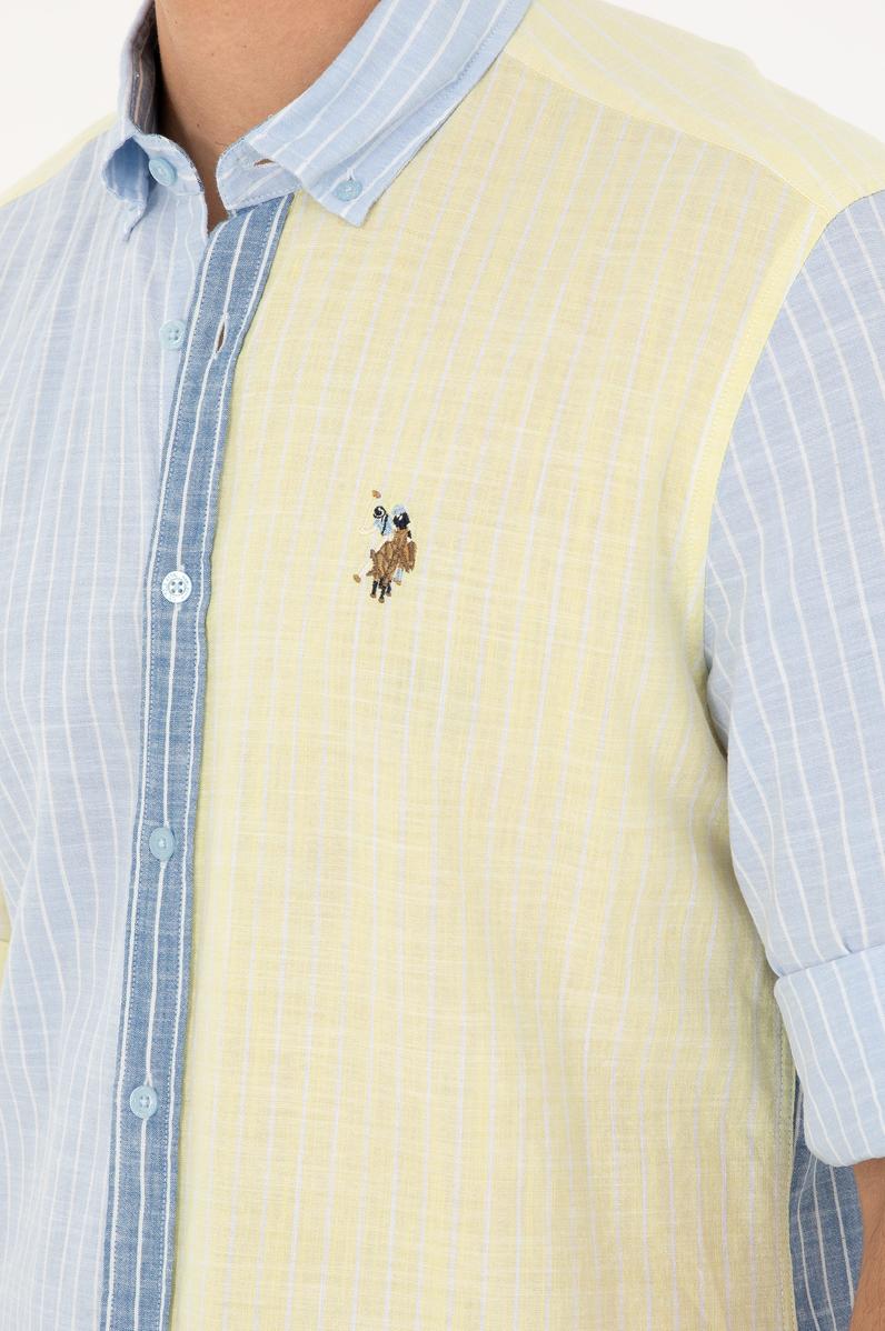 Erkek Açık Mavi Uzun Kollu Gömlek