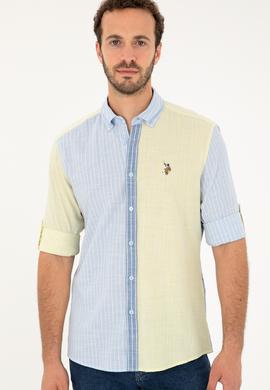 Erkek Açık Mavi Uzun Kollu Gömlek - 50283814007