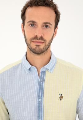 Erkek Açık Mavi Uzun Kollu Gömlek - 50283814007