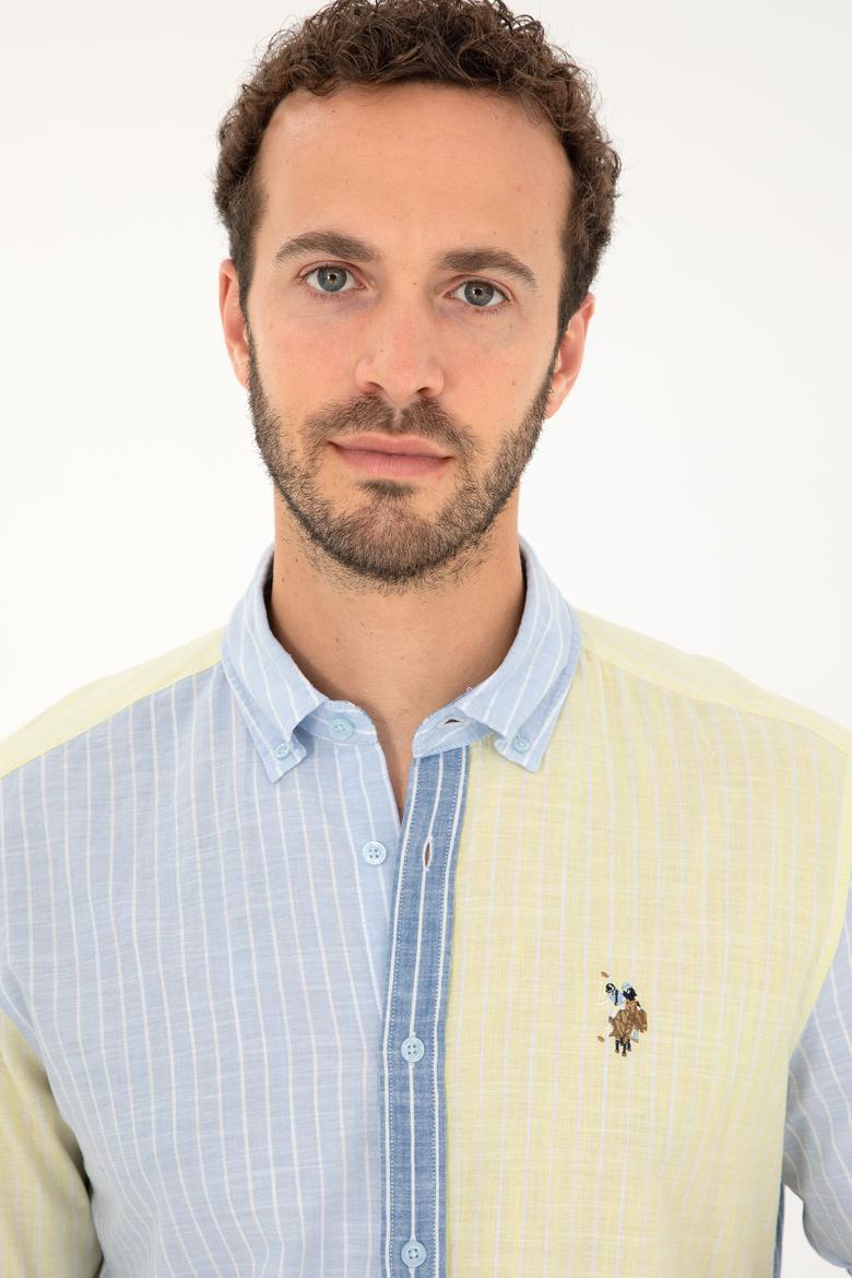 Erkek Açık Mavi Uzun Kollu Gömlek - 50283814007