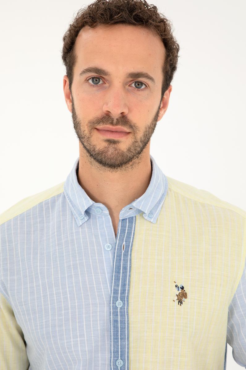 Erkek Açık Mavi Uzun Kollu Gömlek