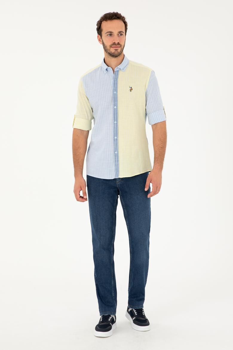 Erkek Açık Mavi Uzun Kollu Gömlek - 50283814007