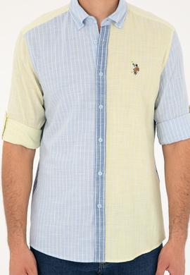 Erkek Açık Mavi Uzun Kollu Gömlek - 50283814007