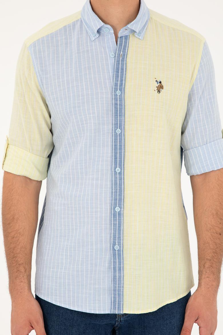 Erkek Açık Mavi Uzun Kollu Gömlek - 50283814007