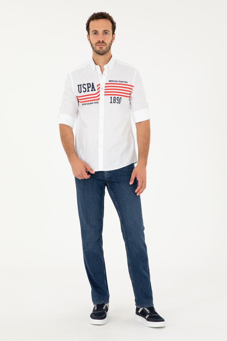 Erkek Beyaz Uzun Kollu Gömlek - 50284652013