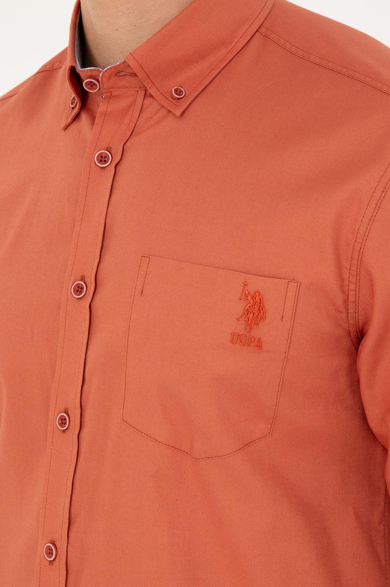 Erkek Pudra Uzun Kollu Gömlek