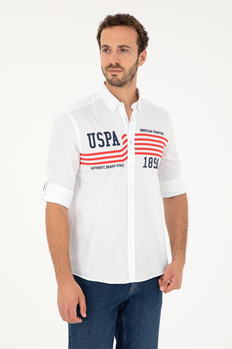 Erkek Beyaz Uzun Kollu Gömlek