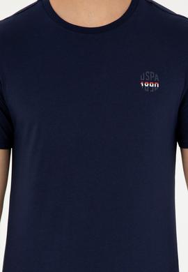 Erkek Regular Fit Bisiklet Yaka Lacivert Tişört - 50294329029