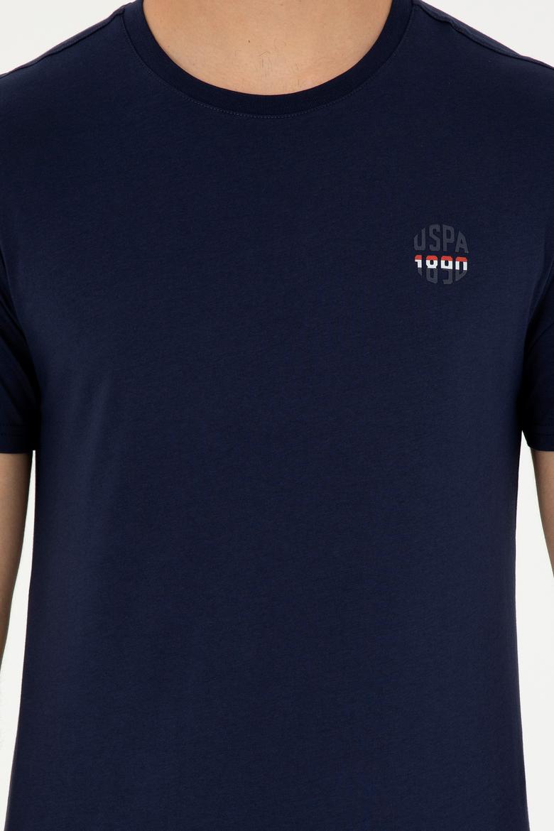 Erkek Regular Fit Bisiklet Yaka Lacivert Tişört - 50294329029