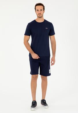 Erkek Regular Fit Bisiklet Yaka Lacivert Tişört - 50294329029