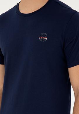 Erkek Regular Fit Bisiklet Yaka Lacivert Tişört - 50294329029