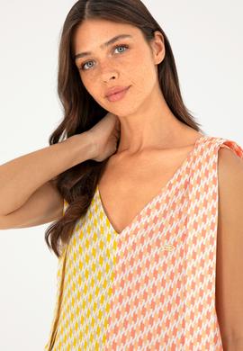 Kadın Safran Kısa Kollu Gömlek - 50283596004