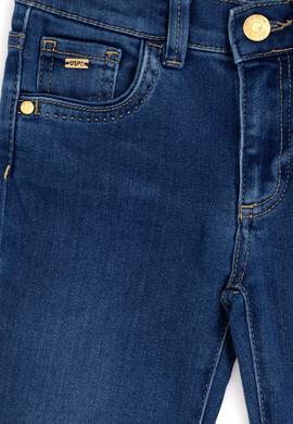 Kız Çocuk Koyu Mavi Jean Pantolon - 50283884001