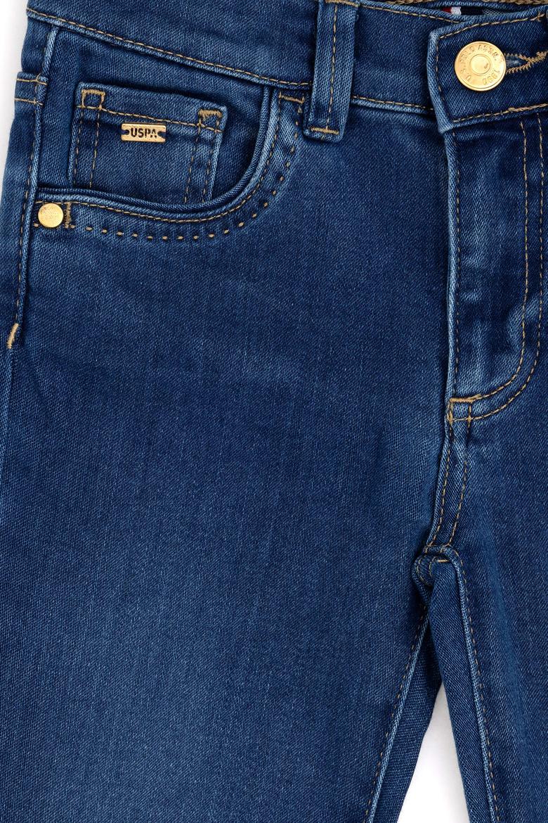 Kız Çocuk Koyu Mavi Jean Pantolon - 50283884001