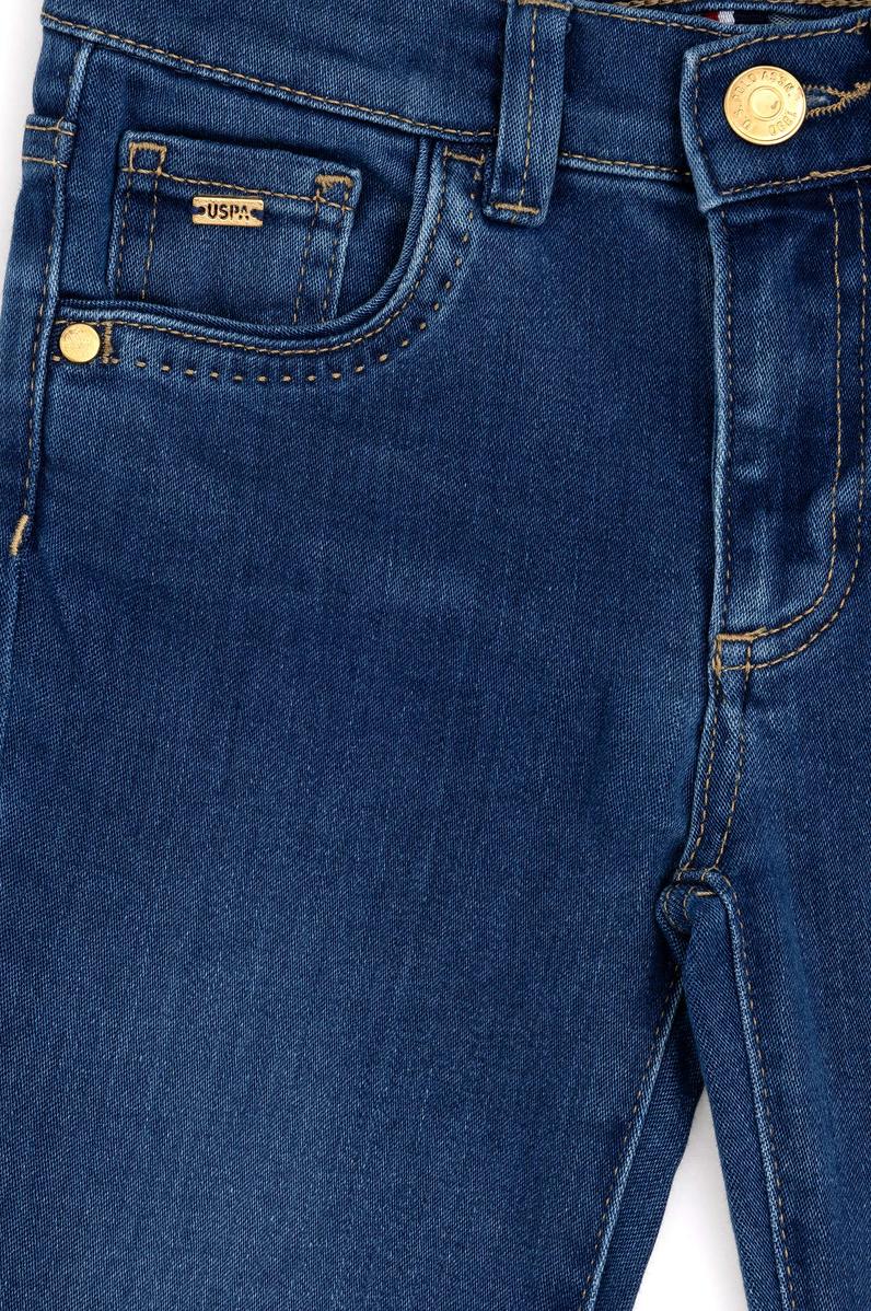 Kız Çocuk Koyu Mavi Jean Pantolon