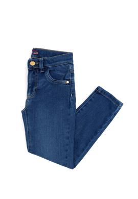 Kız Çocuk Koyu Mavi Jean Pantolon - 50283884001