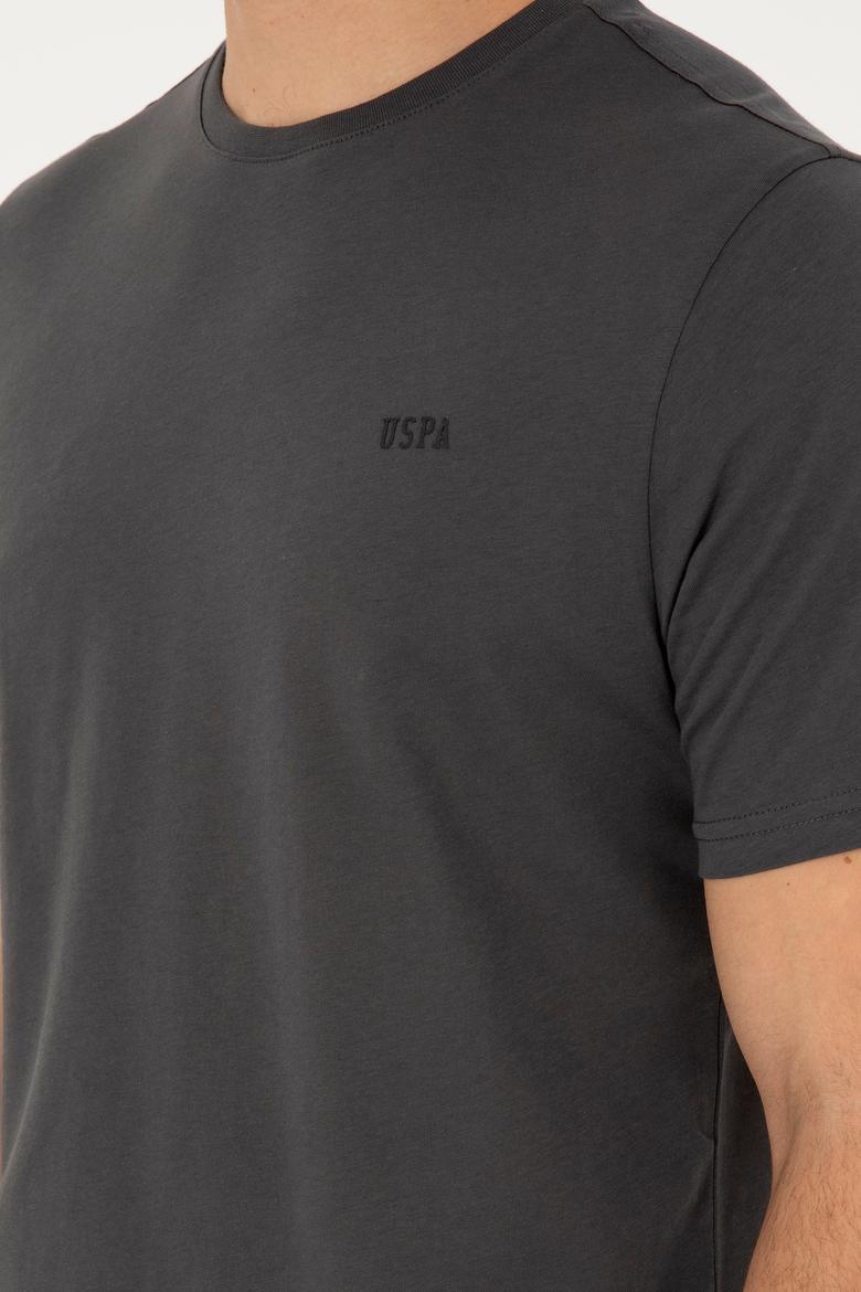 Erkek Antrasit Basic Tişört - 50284640226