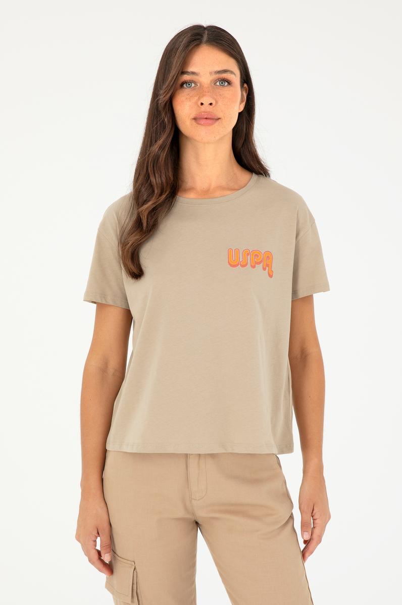 Kadın Açık Haki Tişört