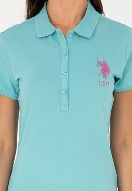 Kadın Mint Polo Yaka Mini Boy Örme Elbise - 50280064048