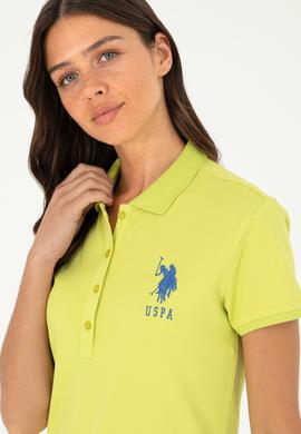 Kadın Fıstık Yeşili Polo Yaka Mini Boy Örme Elbise - 50280064156