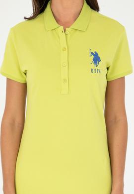 Kadın Fıstık Yeşili Polo Yaka Mini Boy Örme Elbise - 50280064156