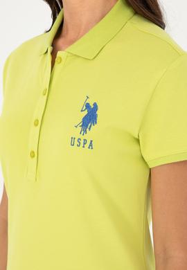 Kadın Fıstık Yeşili Polo Yaka Mini Boy Örme Elbise - 50280064156