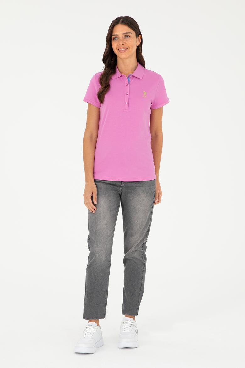 Kadın Menekşe Basic Tişört - 50280065126