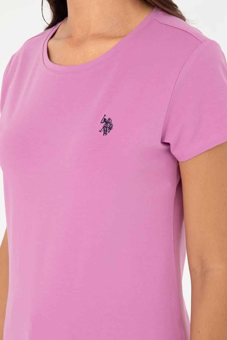 Kadın Menekşe Basic Tişört - 50280033052