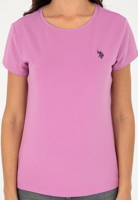 Kadın Menekşe Basic Tişört - 50280033052