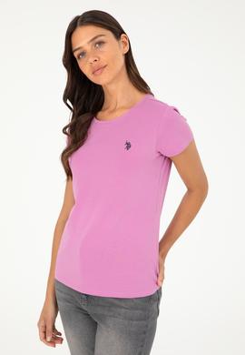 Kadın Menekşe Basic Tişört - 50280033052