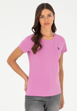 Kadın Menekşe Basic Tişört - 50280033052