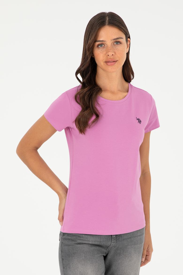 Kadın Menekşe Basic Tişört