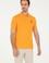 Erkek Slim Fit Polo Yaka Turuncu Basic Tişört