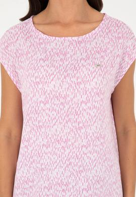 Kadın Pembe Kısa Kollu Gömlek - 50280956021