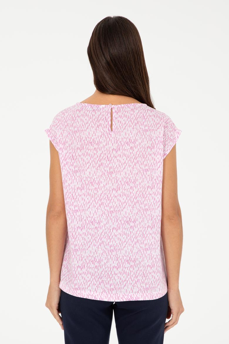 Kadın Pembe Kısa Kollu Gömlek - 50280956021