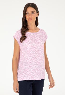 Kadın Pembe Kısa Kollu Gömlek - 50280956021