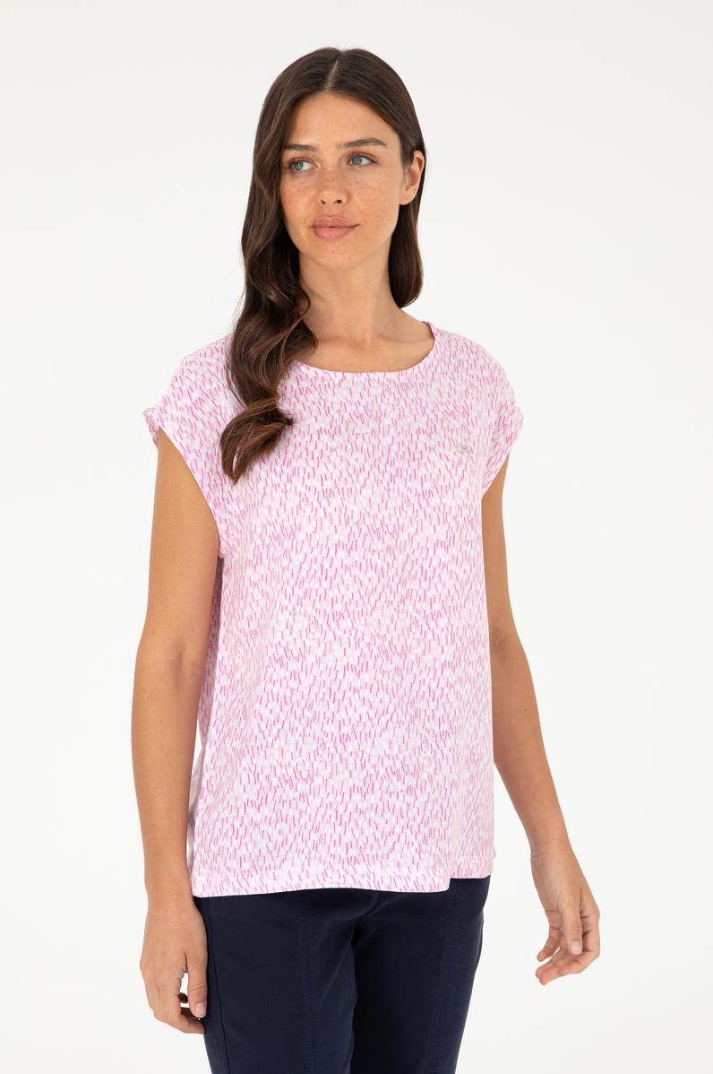 Kadın Pembe Kısa Kollu Gömlek