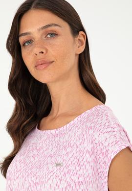 Kadın Pembe Kısa Kollu Gömlek - 50280956021