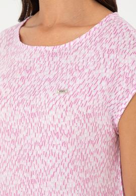 Kadın Pembe Kısa Kollu Gömlek - 50280956021