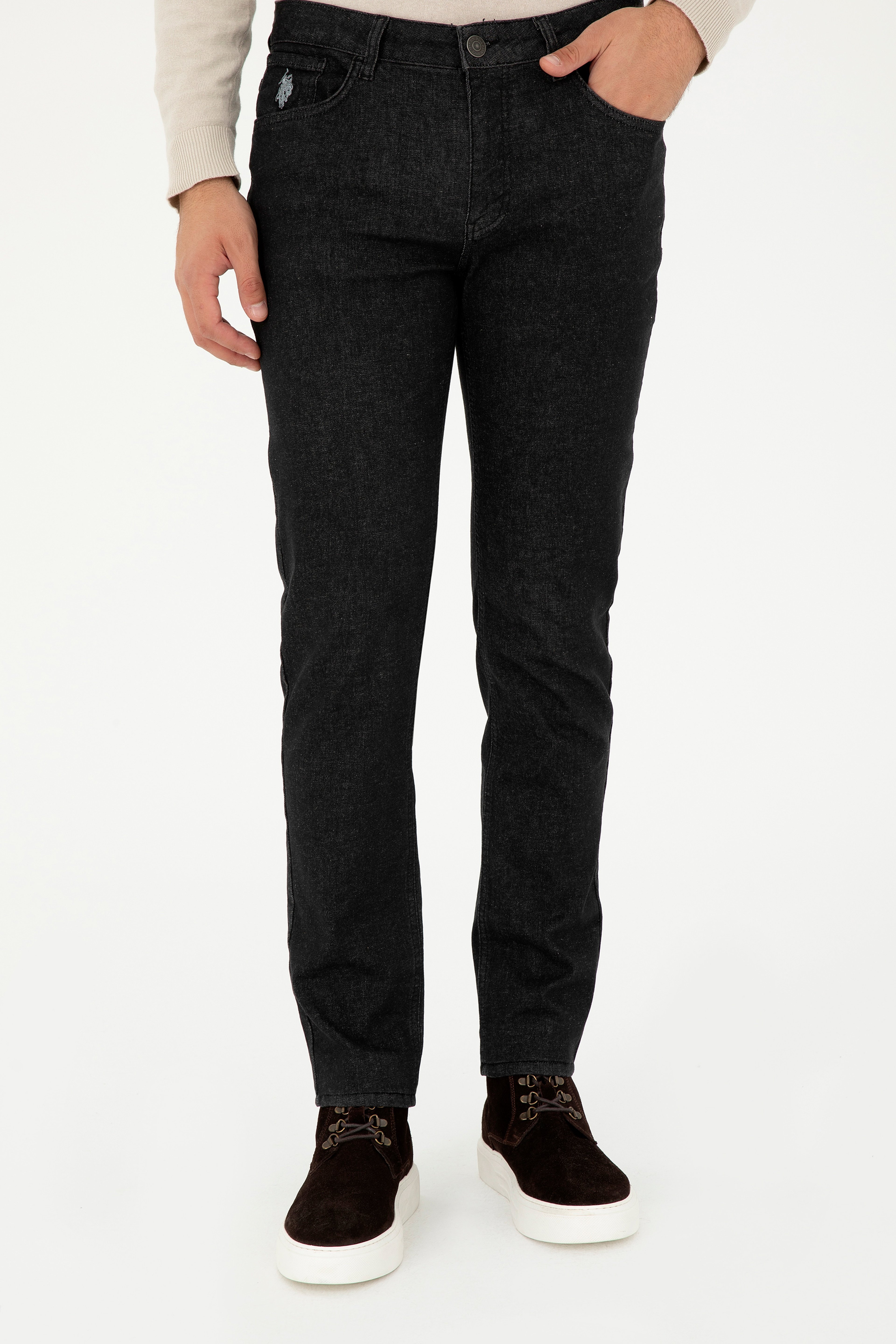 Erkek Siyah Jean Pantolon - Image 2