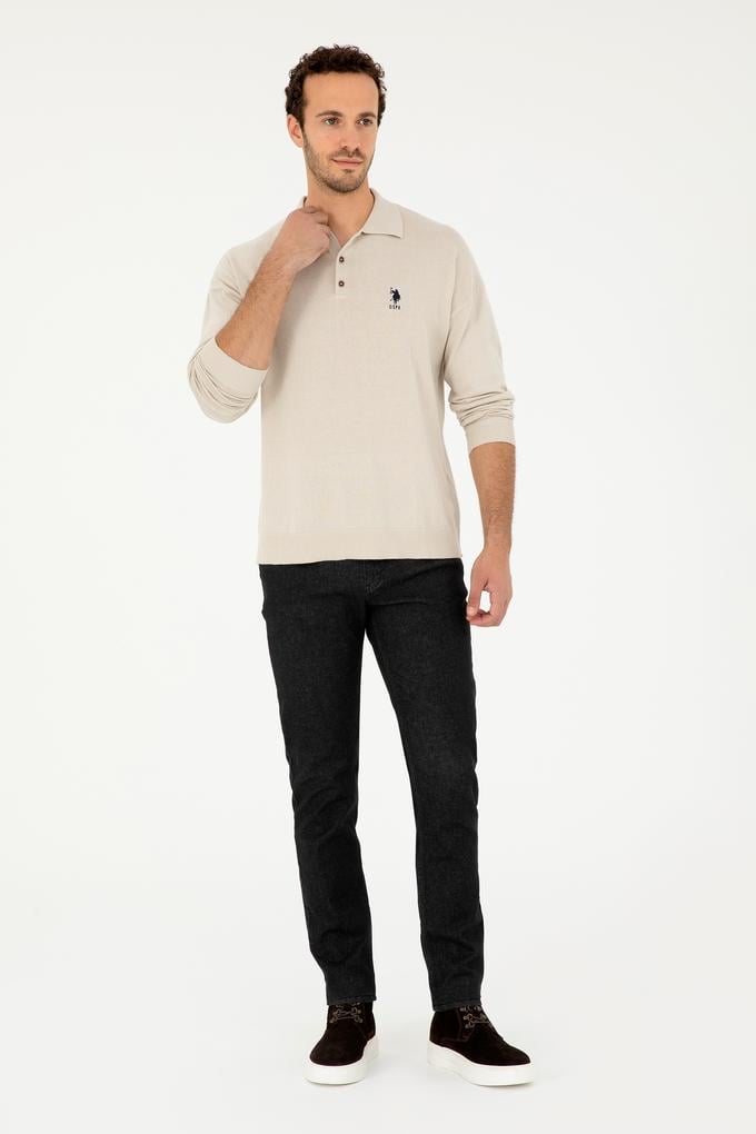 Erkek Siyah Jean Pantolon